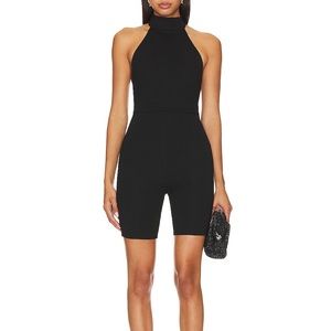 Lovers + Friends Christian Romper in Black